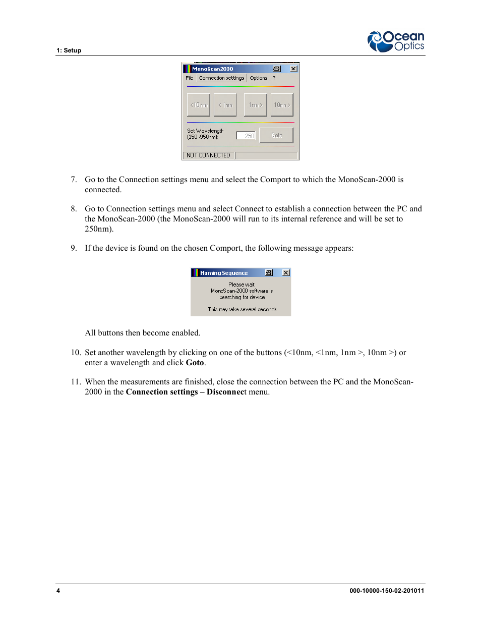 Ocean Optics MonoScan2000 User Manual | Page 12 / 22