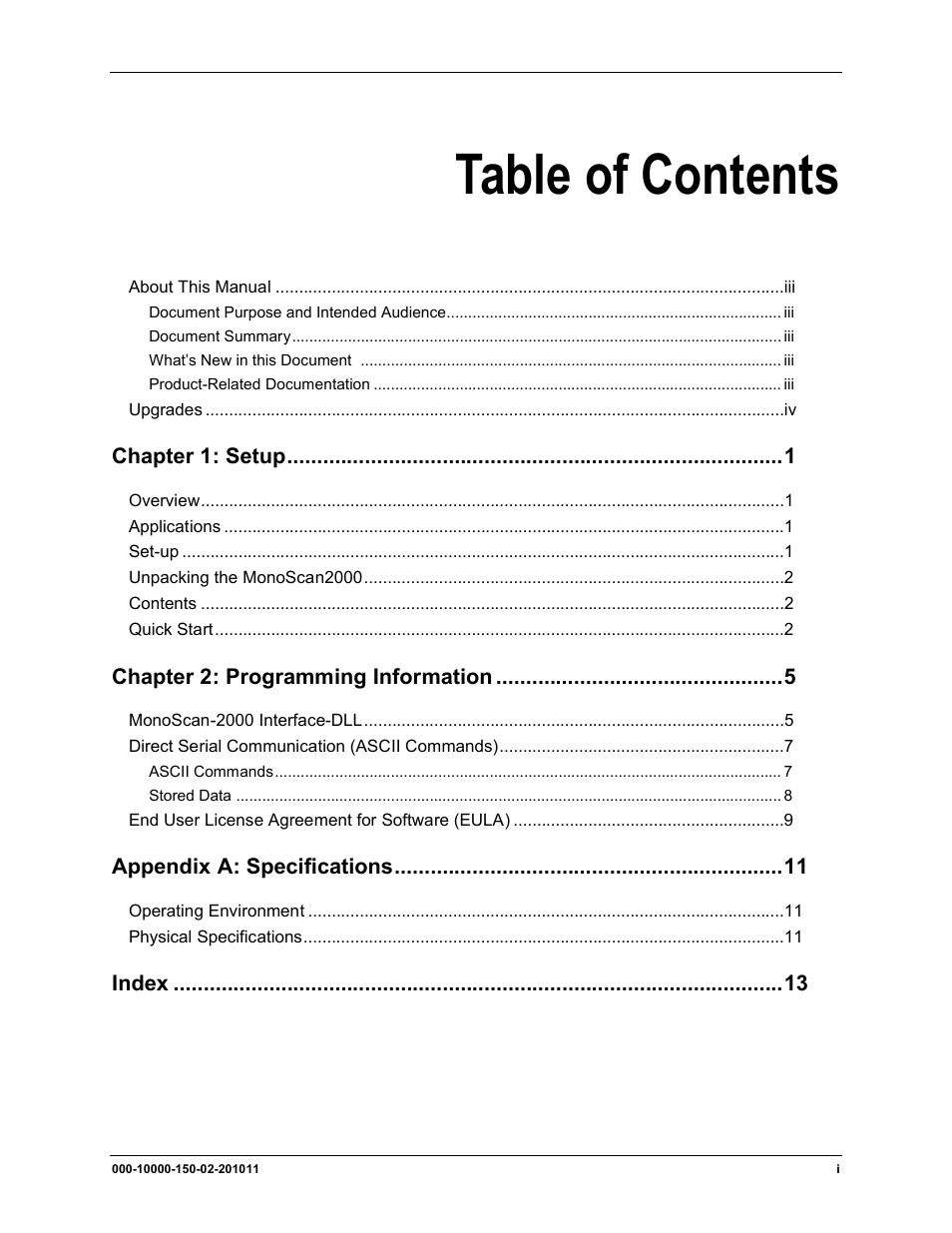 Ocean Optics MonoScan2000 User Manual | Page 5 / 22