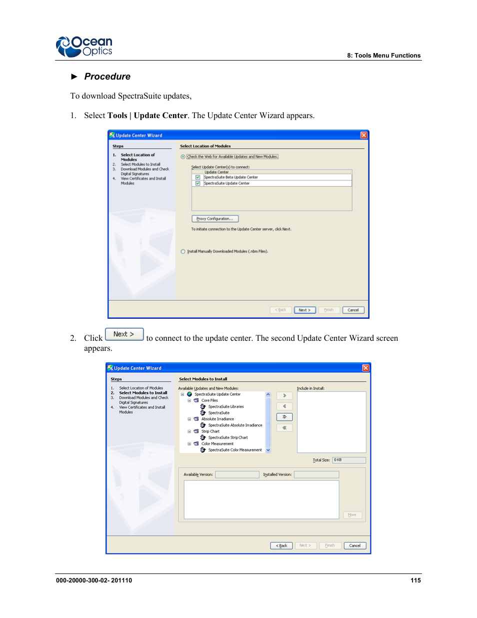 Ocean Optics SpectraSuite User Manual | Page 127 / 198