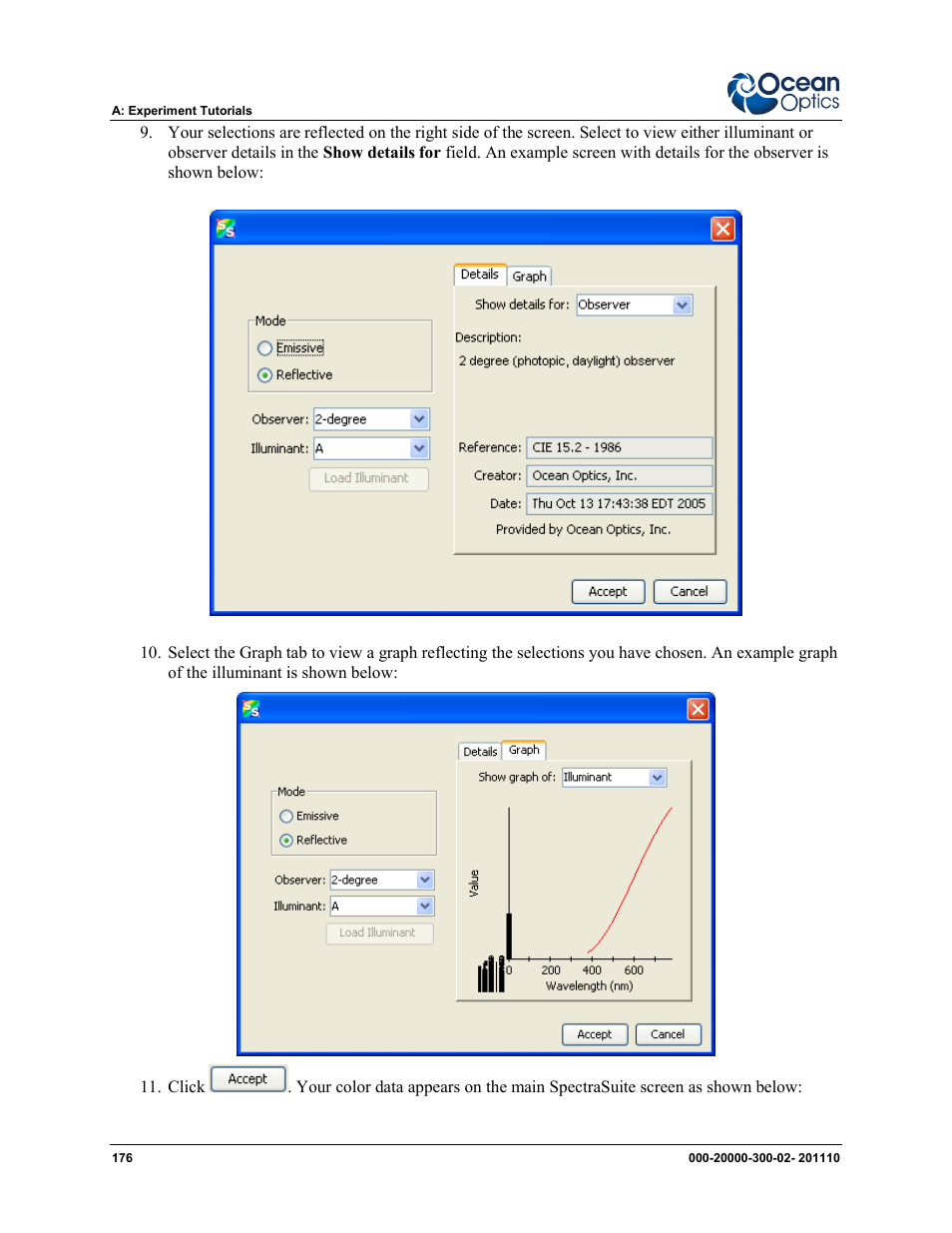 Ocean Optics SpectraSuite User Manual | Page 188 / 198