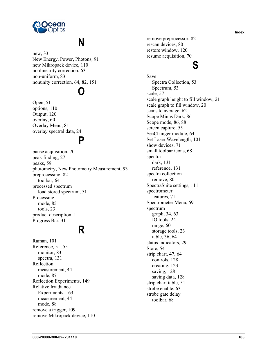 Ocean Optics SpectraSuite User Manual | Page 197 / 198