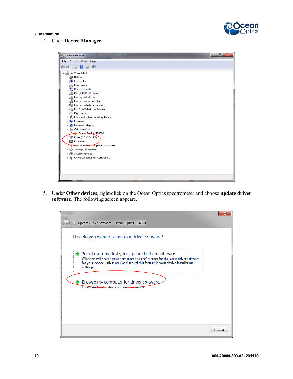 Ocean Optics SpectraSuite User Manual | Page 22 / 198