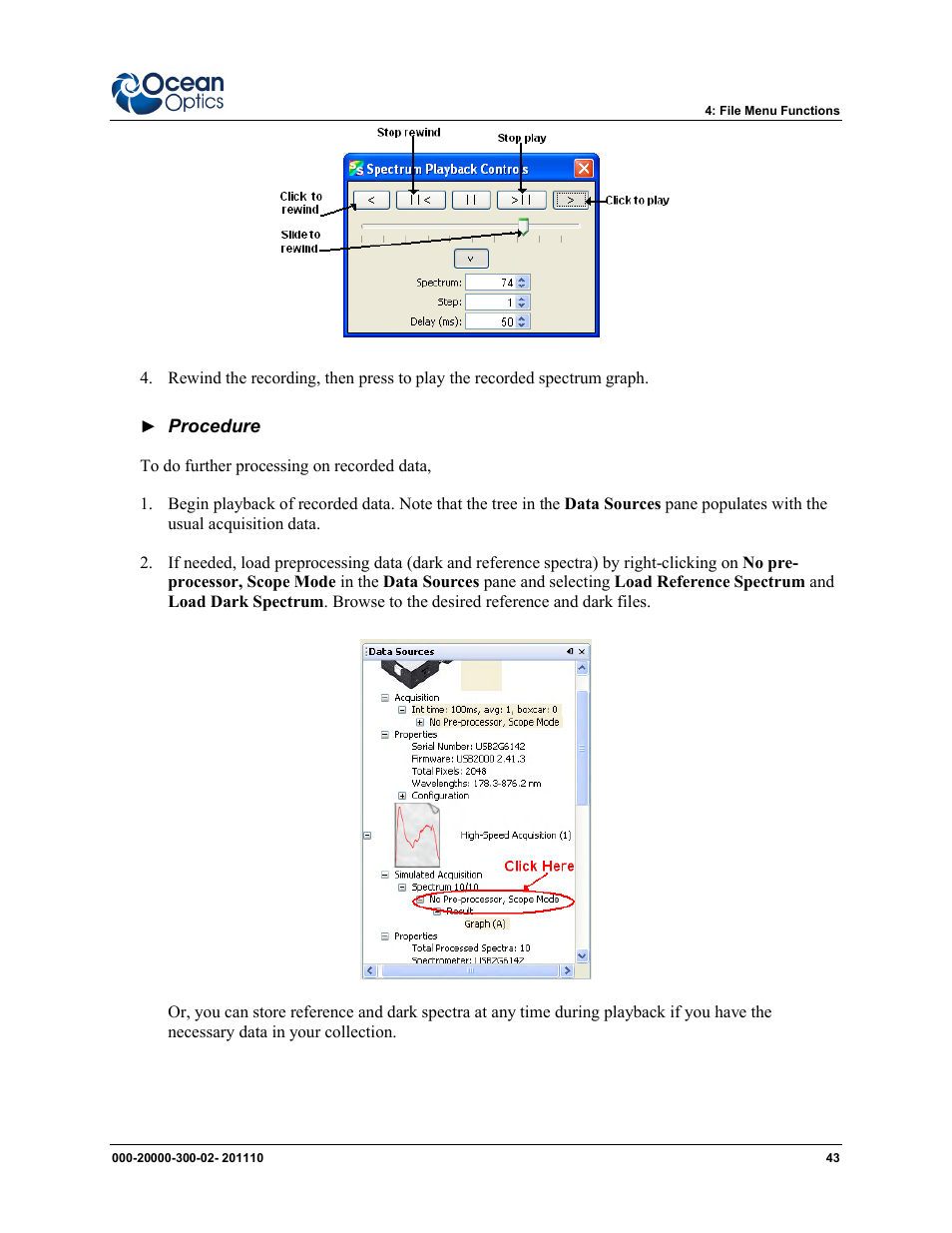 Ocean Optics SpectraSuite User Manual | Page 55 / 198