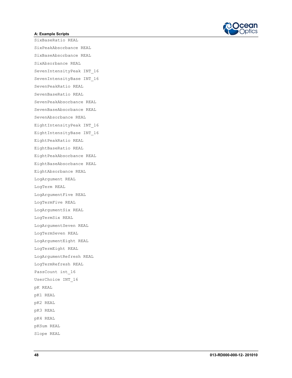 Ocean Optics Jaz Scripting Language and Scripting Engine User Manual | Page 56 / 74