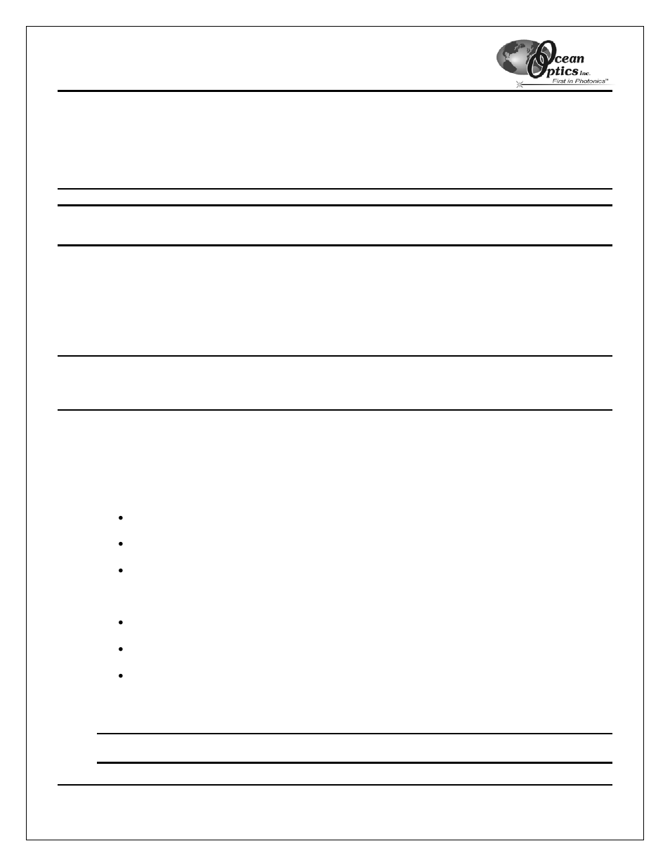 Troubleshooting, 4 troubleshooting | Ocean Optics USB2000 User Manual | Page 19 / 43