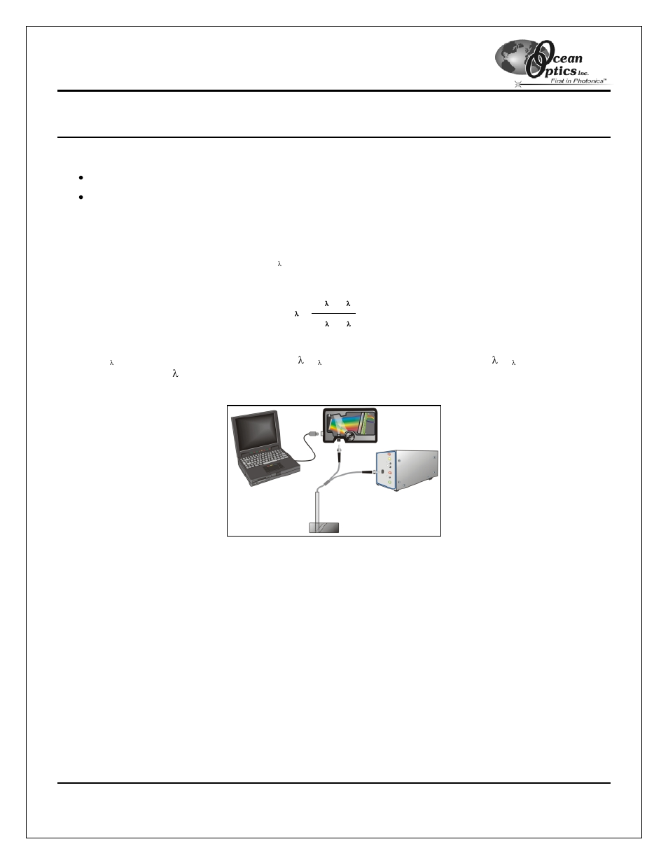 Reflection experiments | Ocean Optics USB2000 User Manual | Page 29 / 43