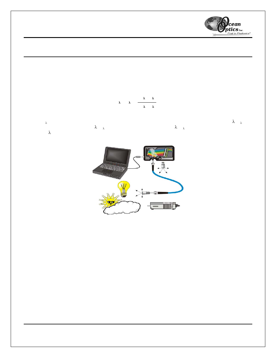 Relative irradiance experiments | Ocean Optics USB2000 User Manual | Page 31 / 43