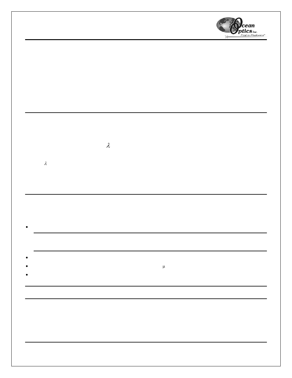 About wavelength calibration, Calibrating the spectrometer, Preparing for calibration | Appendix a, Calibrating the wavelength of the usb2000, I + c, P + c | Ocean Optics USB2000 User Manual | Page 36 / 43