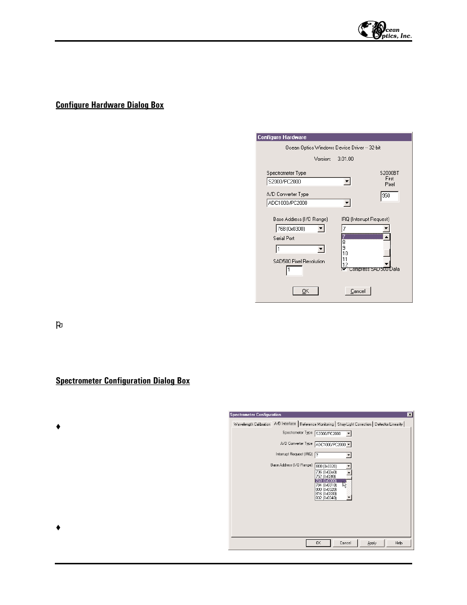 Ocean Optics ADC1000 ISA-bus User Manual | Page 3 / 6