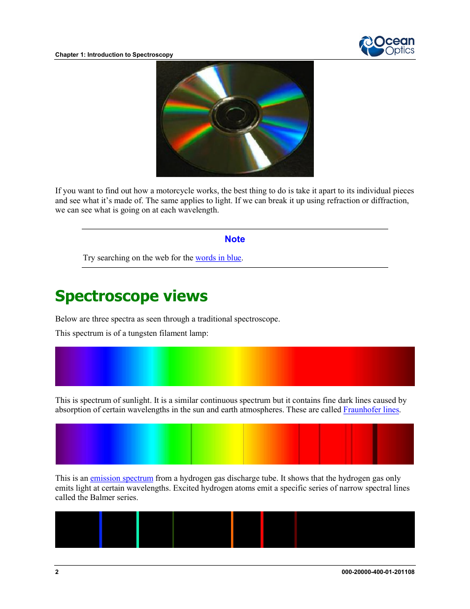 Spectroscope views | Ocean Optics Overture User Manual | Page 10 / 56