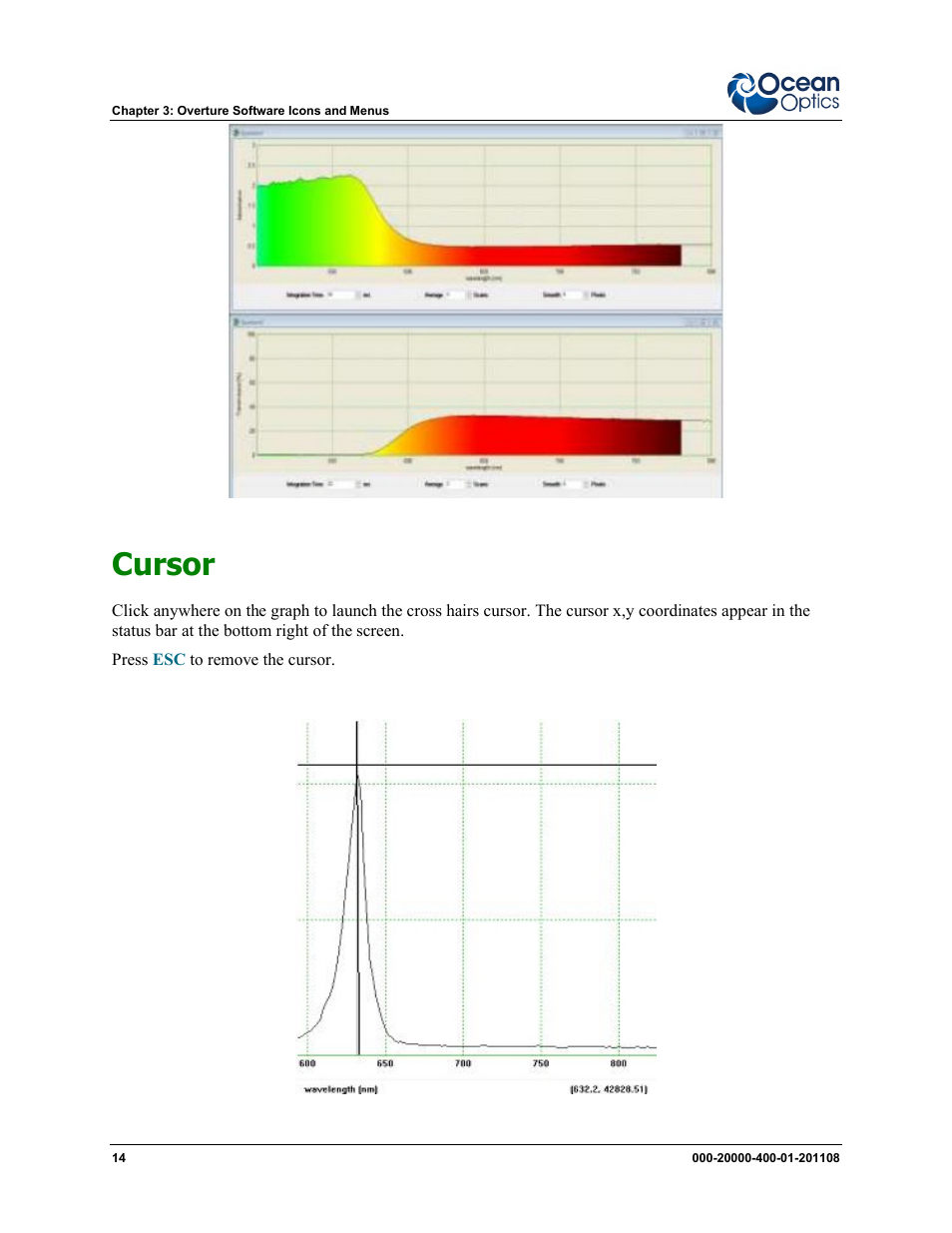 Cursor | Ocean Optics Overture User Manual | Page 22 / 56