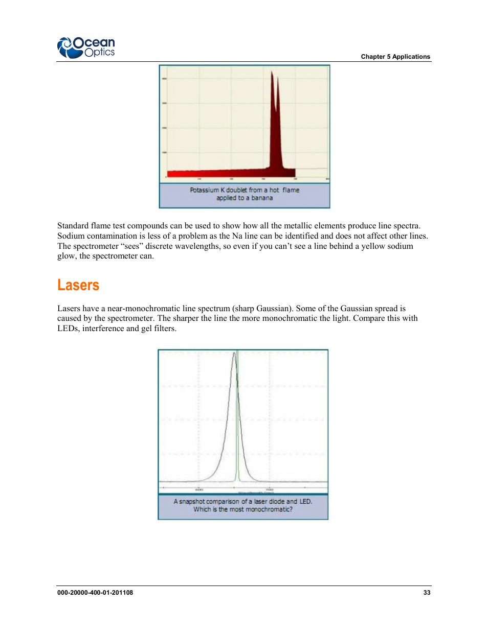 Lasers | Ocean Optics Overture User Manual | Page 41 / 56