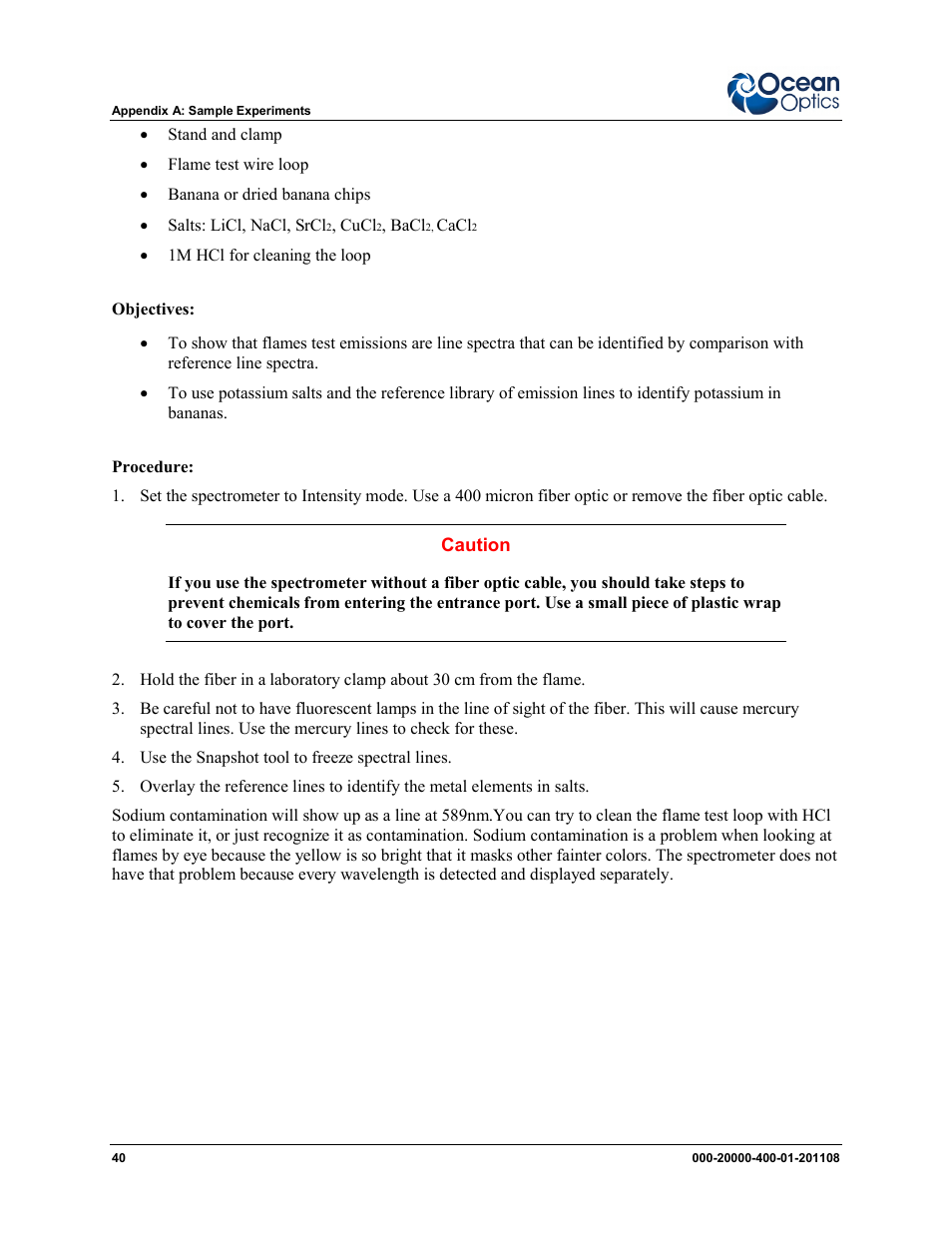 Ocean Optics Overture User Manual | Page 48 / 56