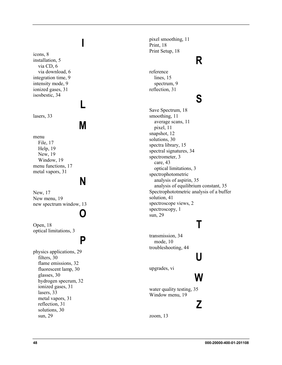 Ocean Optics Overture User Manual | Page 56 / 56