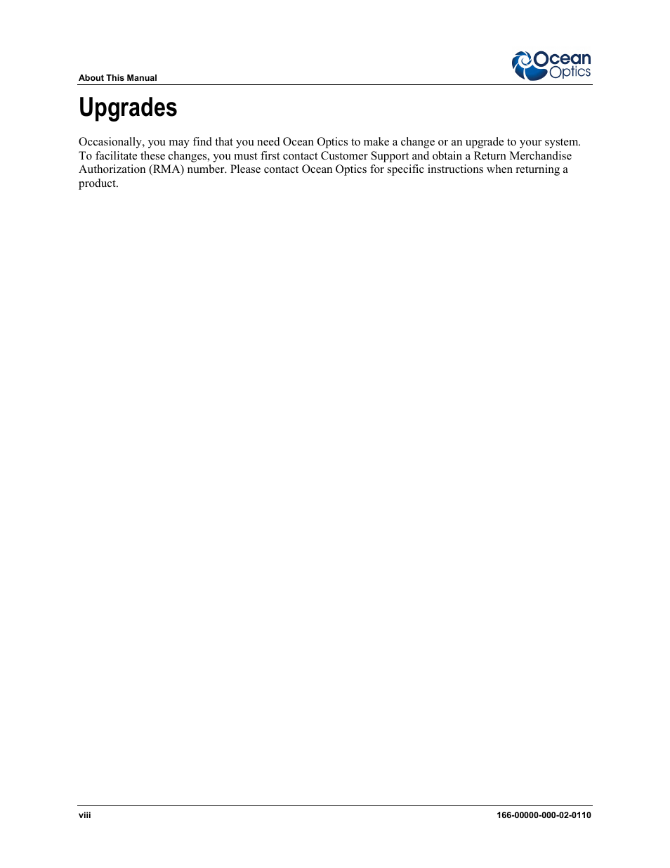 Upgrades | Ocean Optics LIBS2500plus User Manual | Page 10 / 64