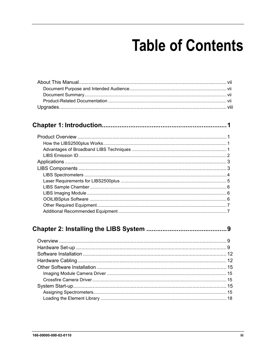 Ocean Optics LIBS2500plus User Manual | Page 5 / 64