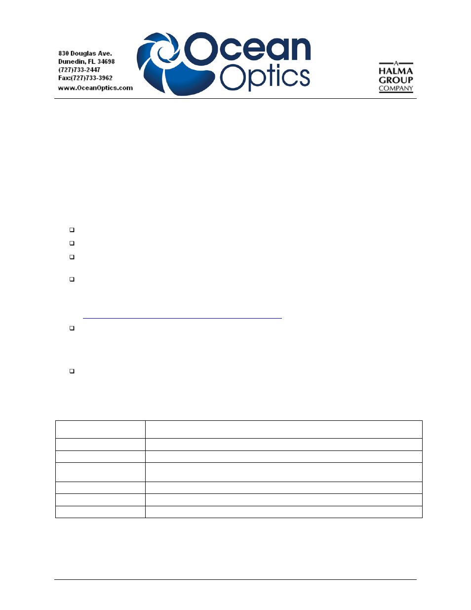 Ocean Optics STS Install User Manual | 6 pages