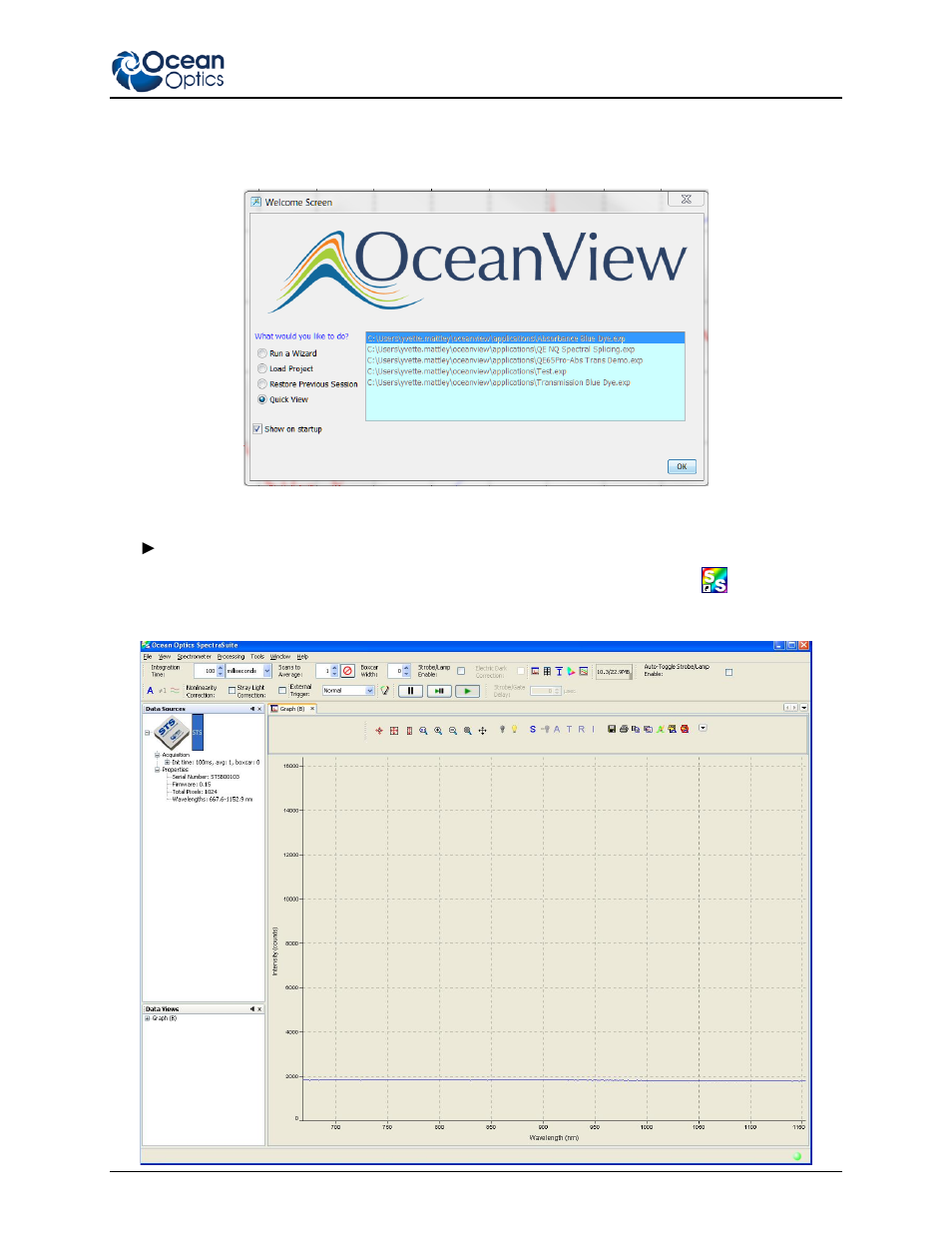 In spectrasuite | Ocean Optics STS Install User Manual | Page 3 / 6