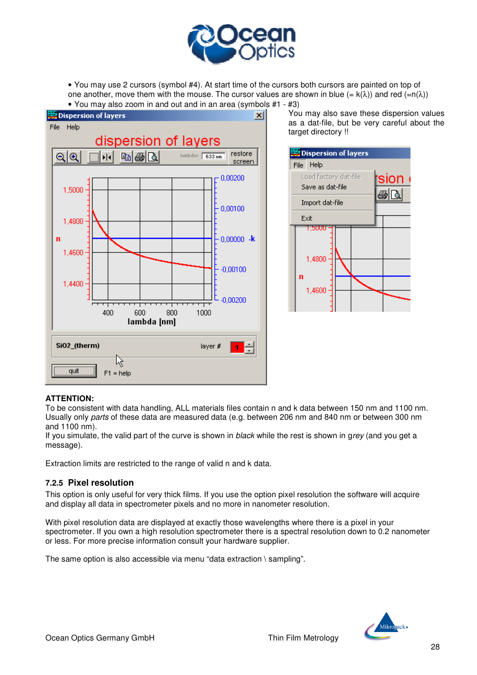 Ocean Optics NanoCalc User Manual | Page 29 / 81