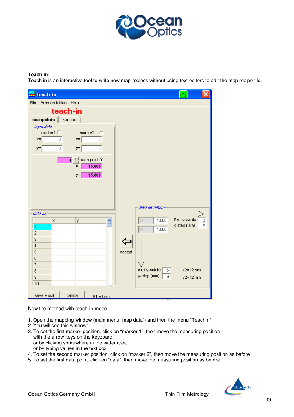 Ocean Optics NanoCalc User Manual | Page 40 / 81