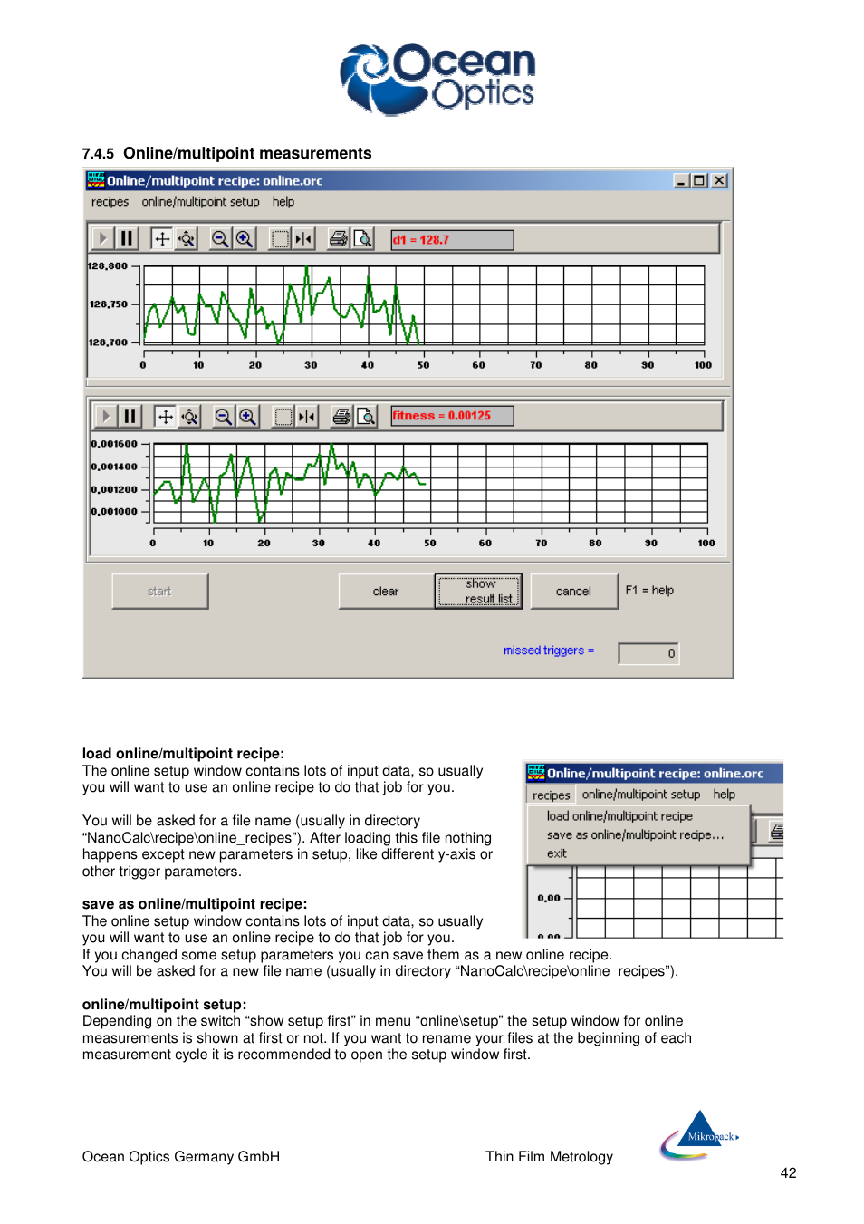 Ocean Optics NanoCalc User Manual | Page 43 / 81