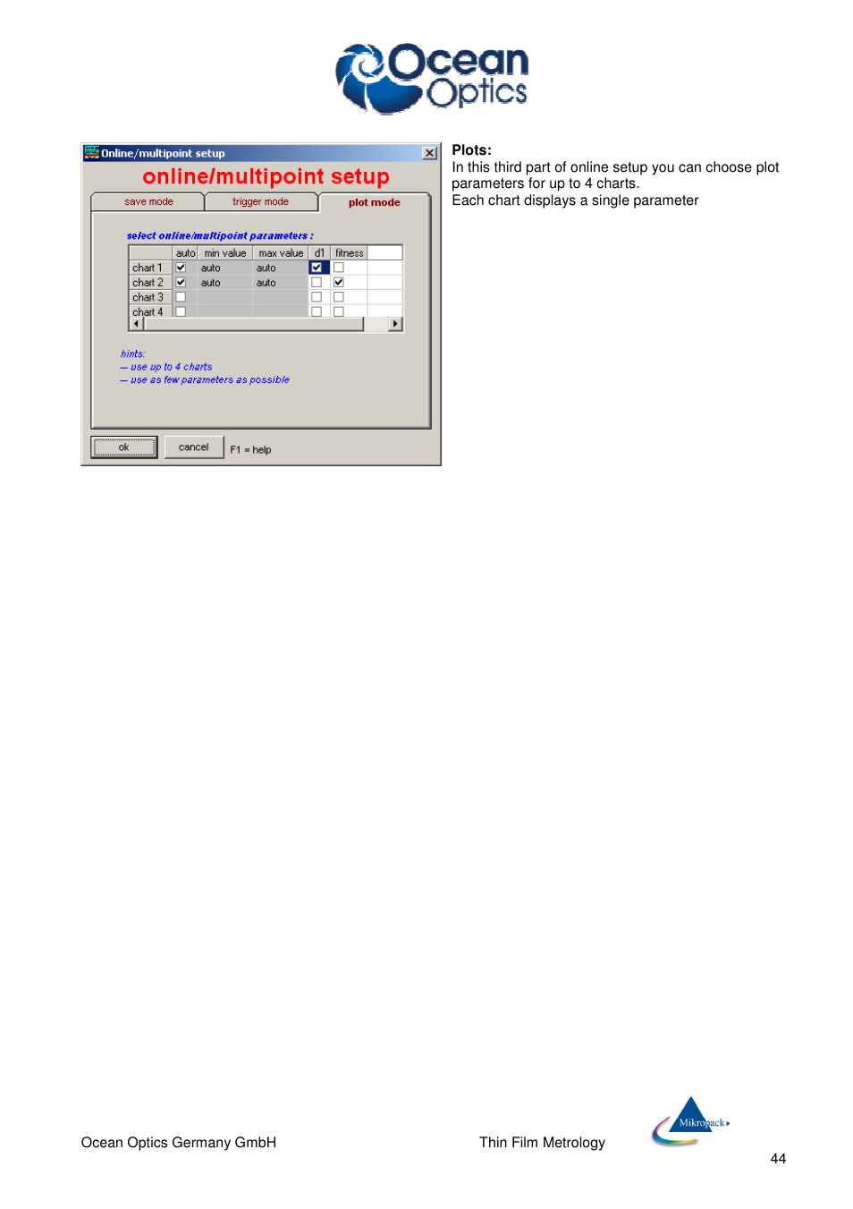 Ocean Optics NanoCalc User Manual | Page 45 / 81