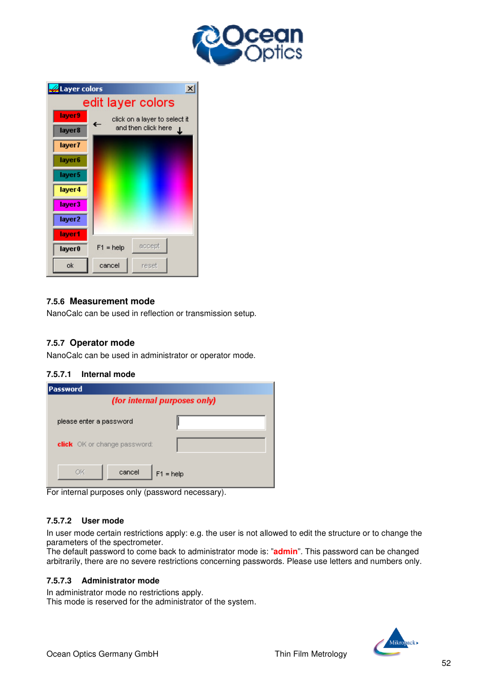 Ocean Optics NanoCalc User Manual | Page 53 / 81