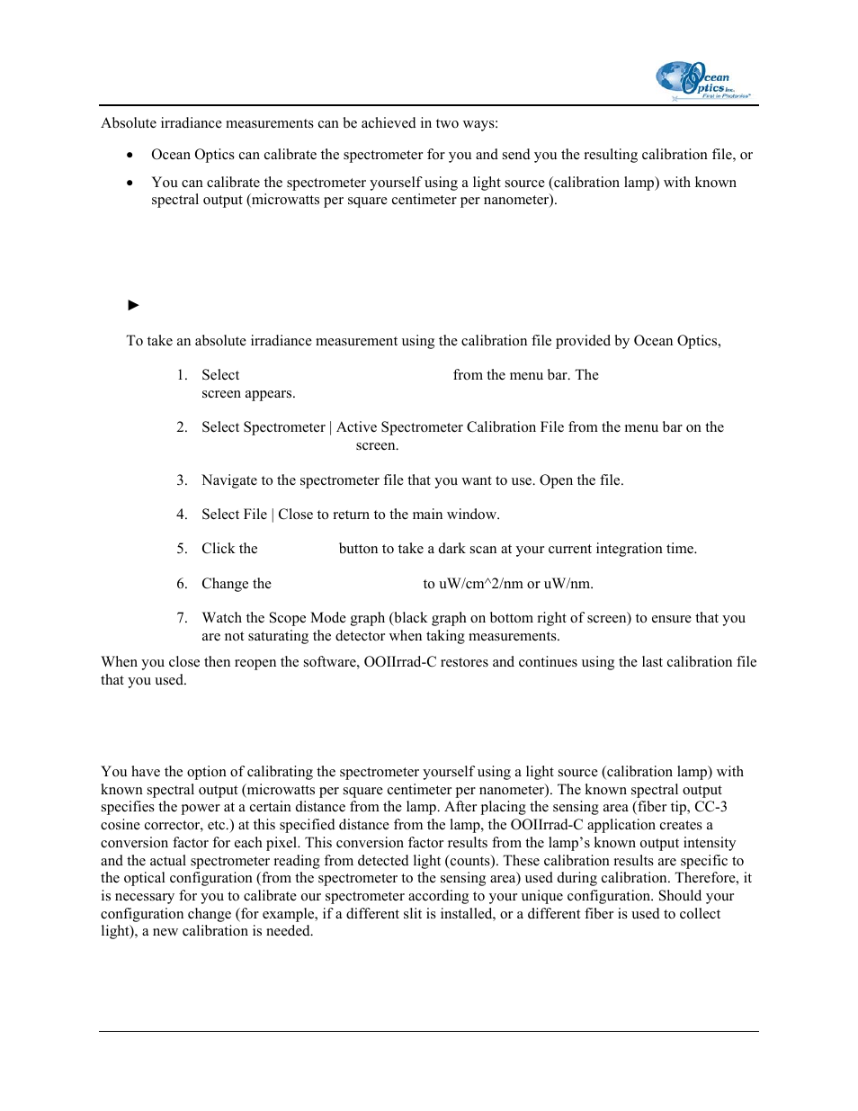 Ocean Optics OOIIrrad-C User Manual | Page 50 / 72