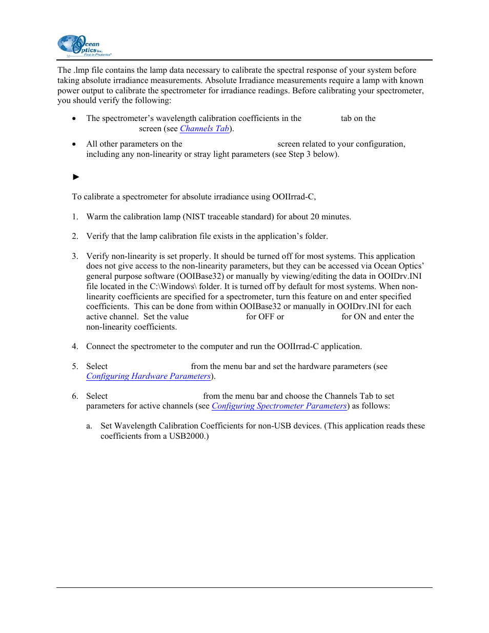 Ocean Optics OOIIrrad-C User Manual | Page 51 / 72