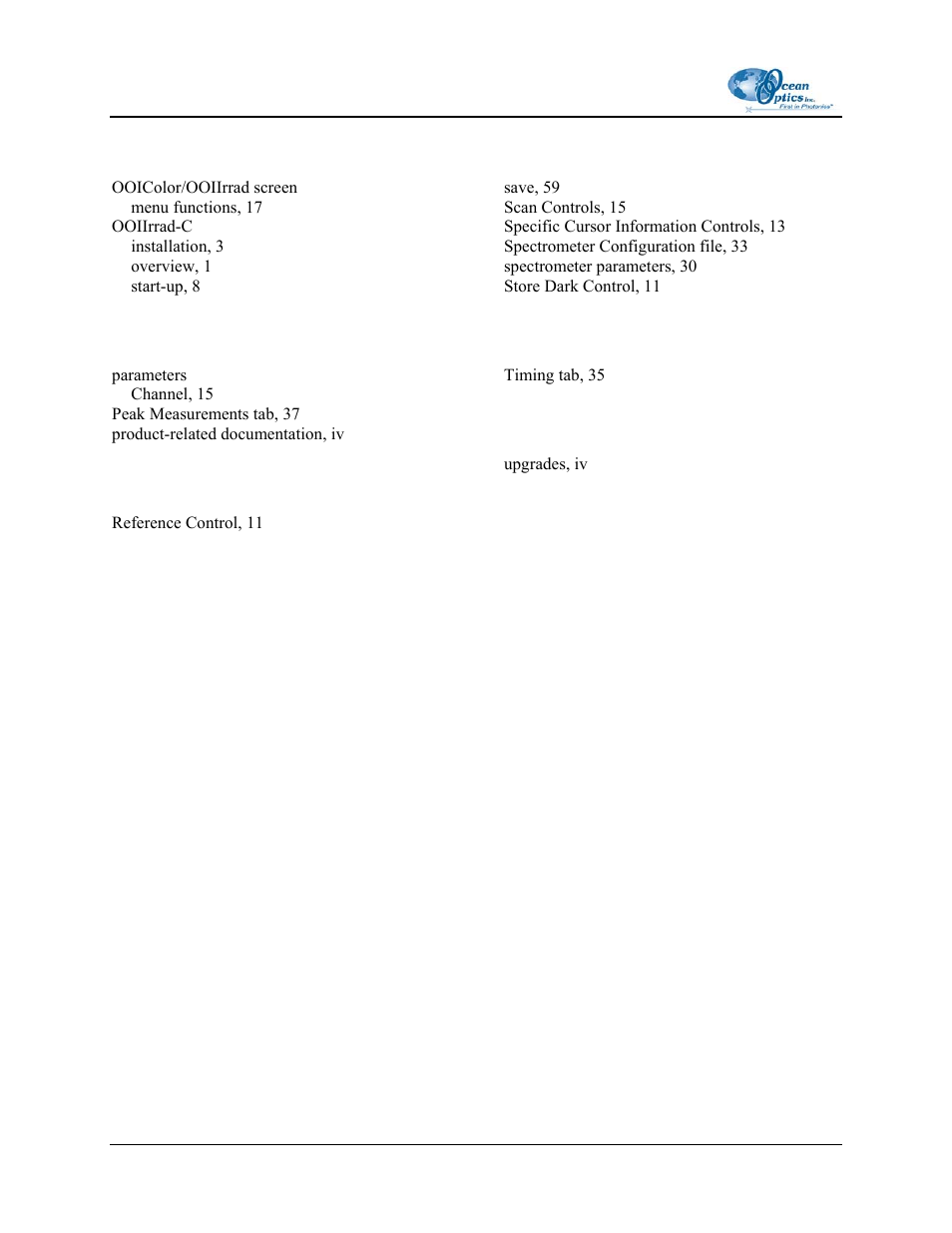 Ocean Optics OOIIrrad-C User Manual | Page 72 / 72