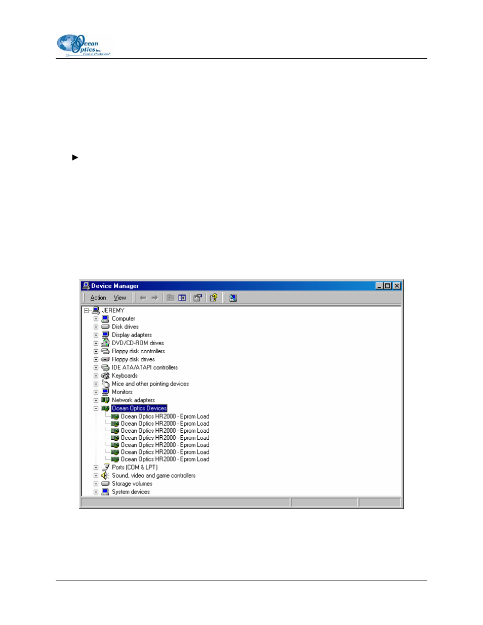 System start-up, Assigning spectrometers | Ocean Optics LIBS2000+ User Manual | Page 23 / 62