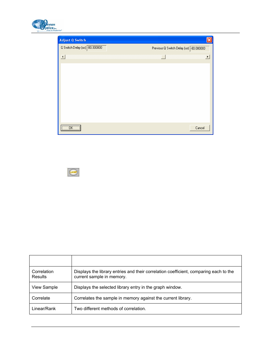 Using ooilibs software modes, Pixel correlation mode | Ocean Optics LIBS2000+ User Manual | Page 31 / 62