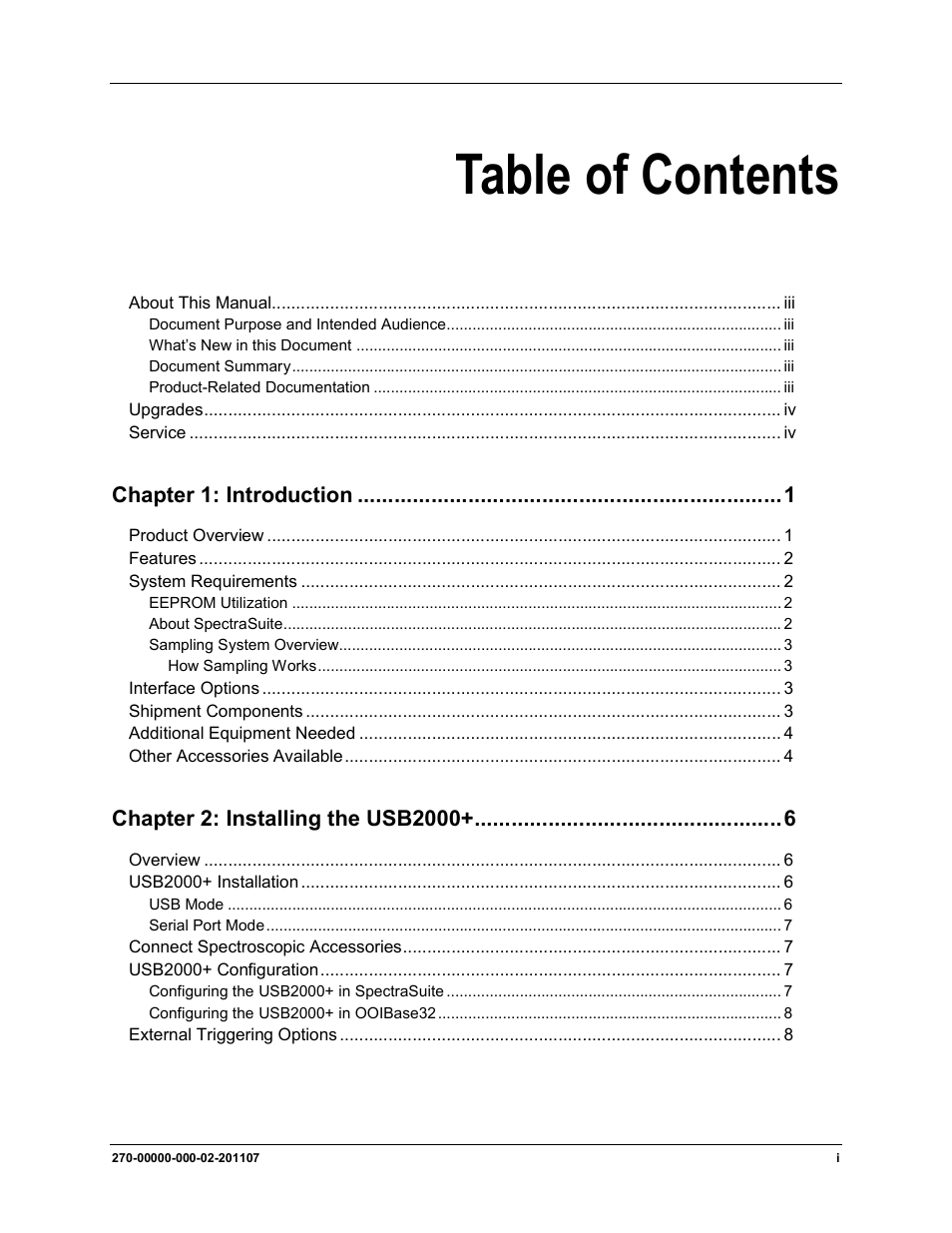 Ocean Optics USB2000+ Install User Manual | Page 3 / 30