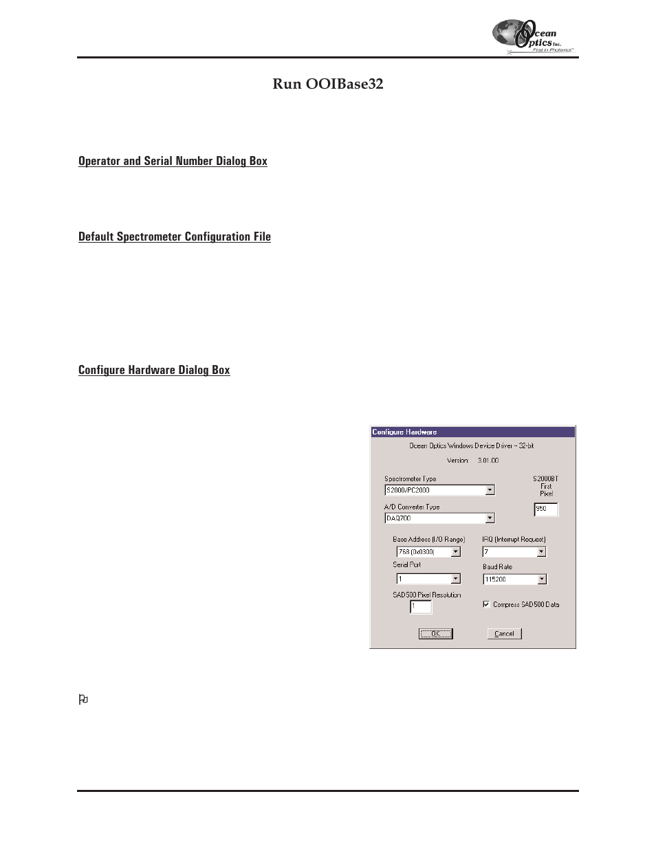 Run ooibase32 | Ocean Optics S2000 User Manual | Page 29 / 112