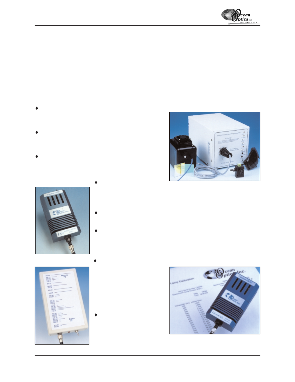 Light sources | Ocean Optics S2000 User Manual | Page 33 / 112