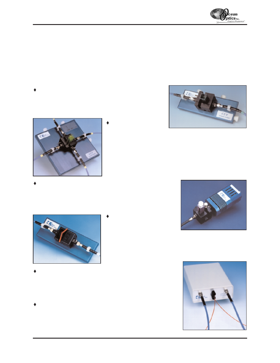 Sampling chambers | Ocean Optics S2000 User Manual | Page 54 / 112