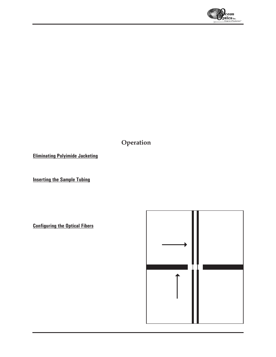 Cuv-cce, Cuv-cce electrophoresis sample cell, Operation | Ocean Optics S2000 User Manual | Page 72 / 112