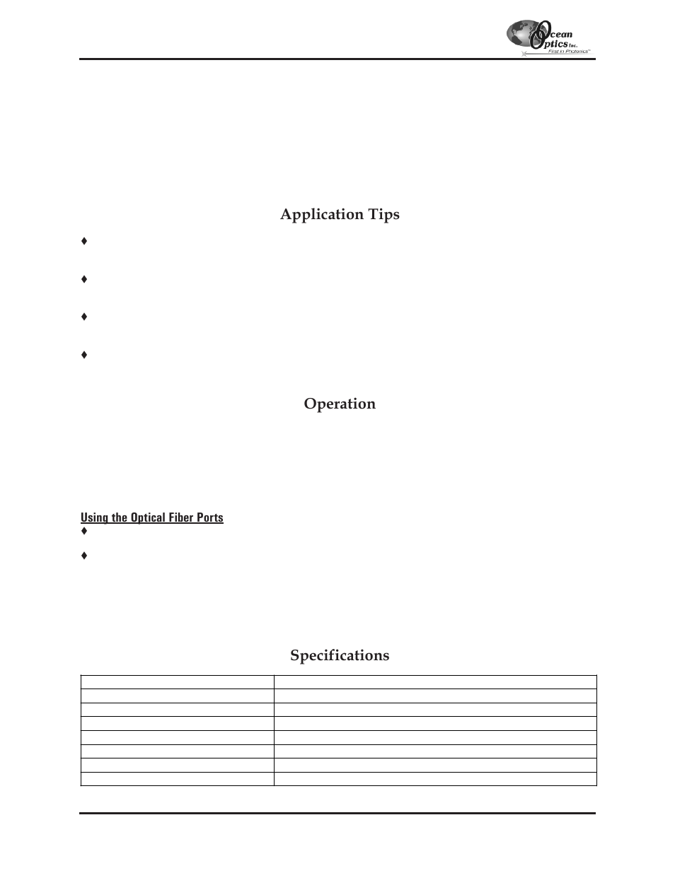 Isp-ref, Isp-ref integrating sphere, Application tips | Operation, Specifications | Ocean Optics S2000 User Manual | Page 81 / 112