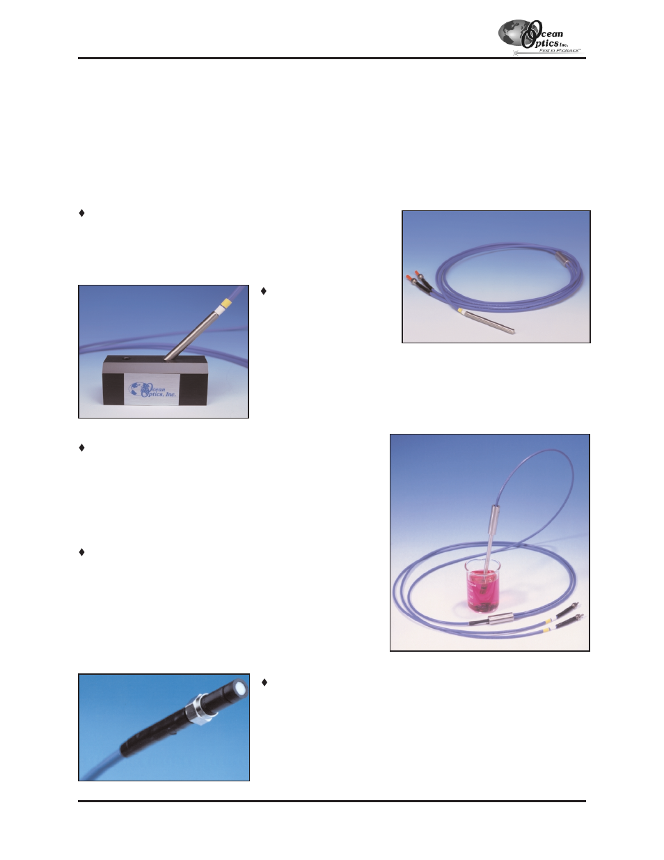 Fiber optic probes and accessories | Ocean Optics S2000 User Manual | Page 83 / 112