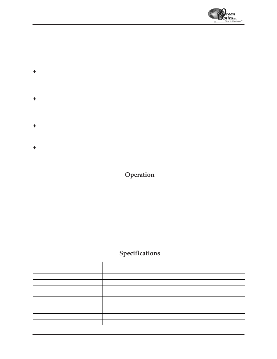 R200, R200 reflection probes, Operation | Specifications | Ocean Optics S2000 User Manual | Page 84 / 112