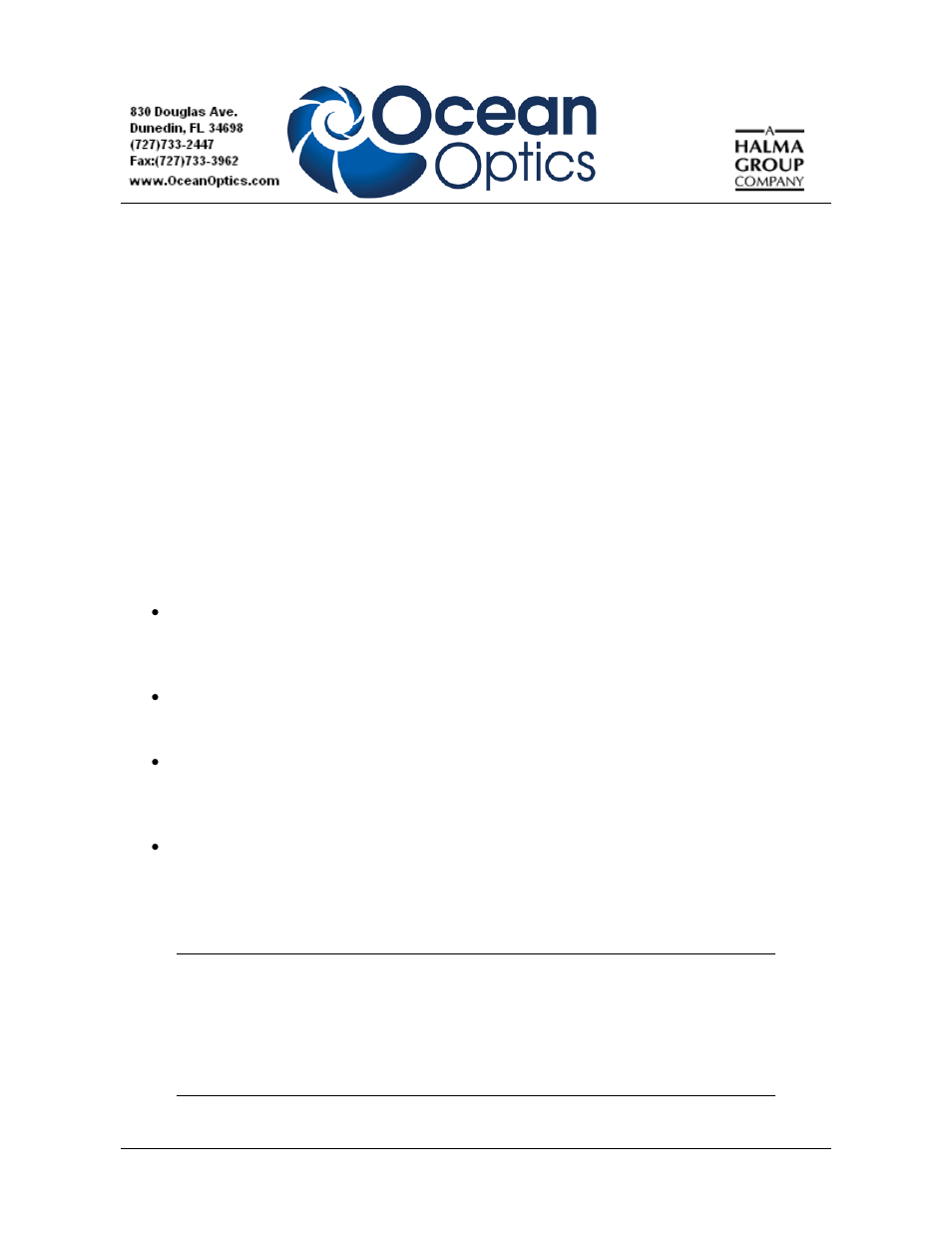 Ocean Optics INTSMA Slit User Manual | 4 pages