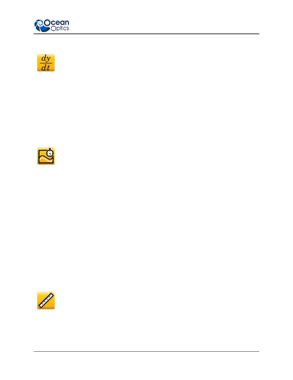 Time derivative (dx/dt), Time trend (trend), Unit labels (units) | Ocean Optics Ocean View Install User Manual | Page 103 / 110