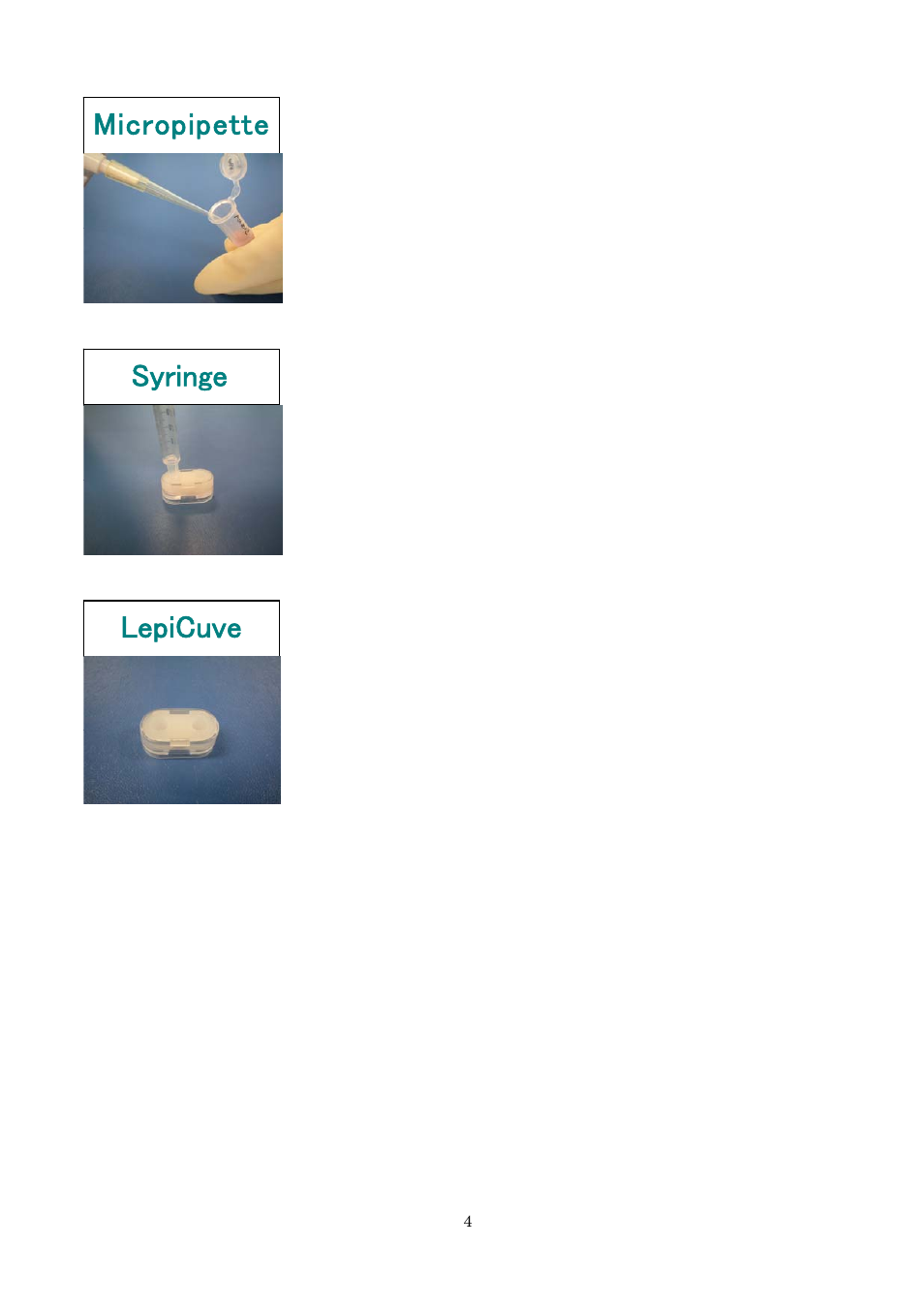 Syringe micropipette lepicuve | Ocean Optics MH-5000 User Manual | Page 5 / 16