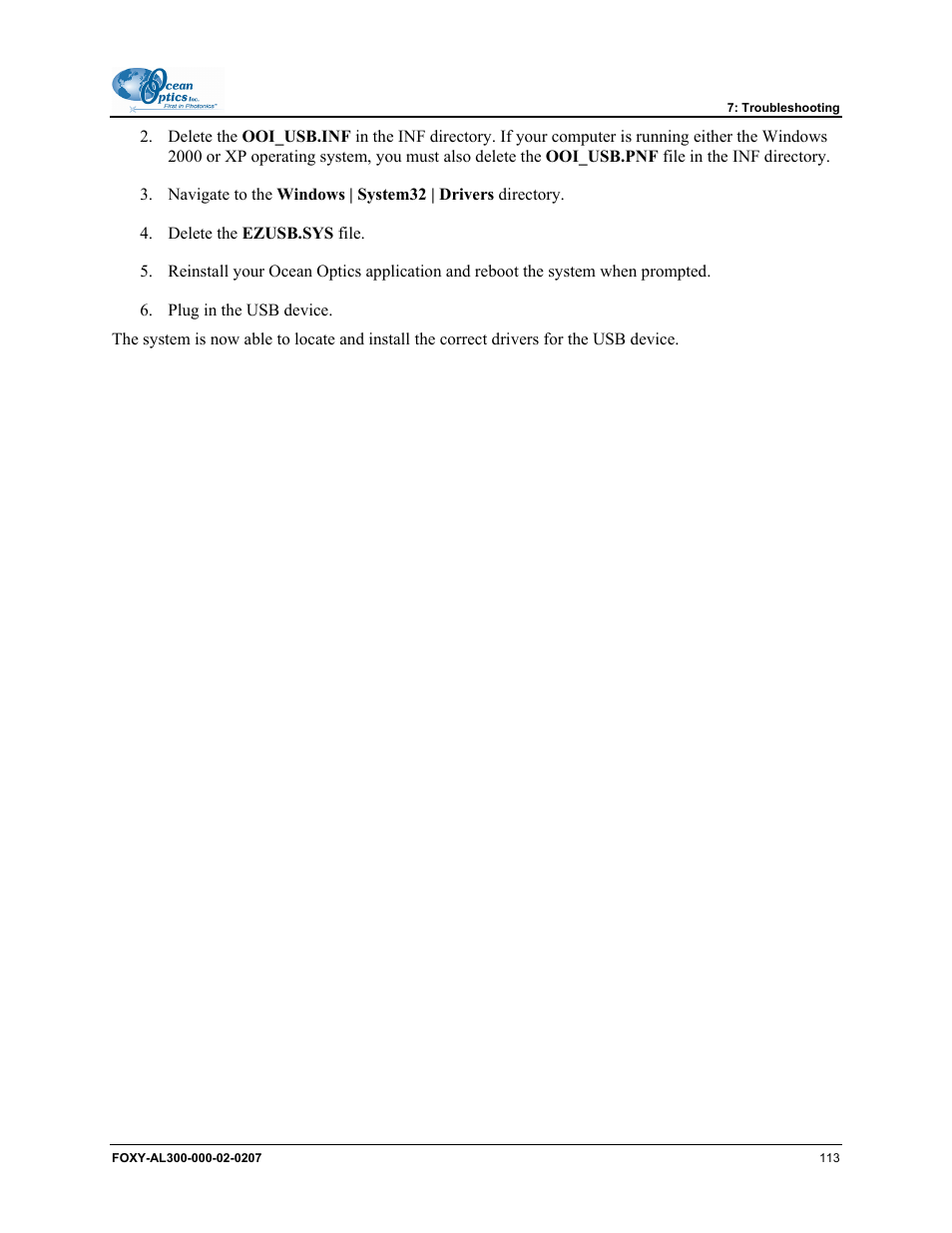 Ocean Optics OOISensors User Manual | Page 123 / 138