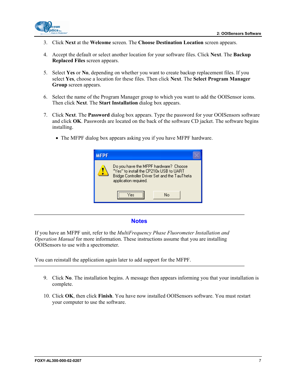 Ocean Optics OOISensors User Manual | Page 17 / 138