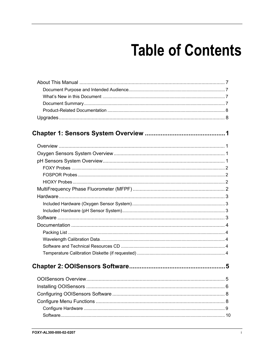 Ocean Optics OOISensors User Manual | Page 3 / 138