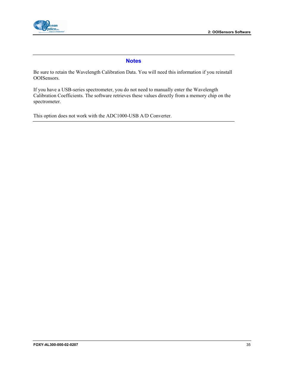 Ocean Optics OOISensors User Manual | Page 45 / 138