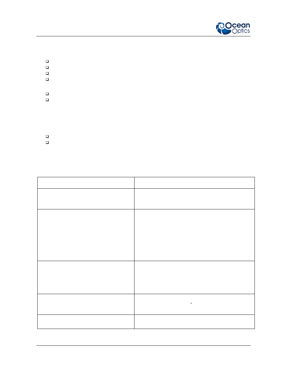 Features, Specifications | Ocean Optics Apex User Manual | Page 2 / 14