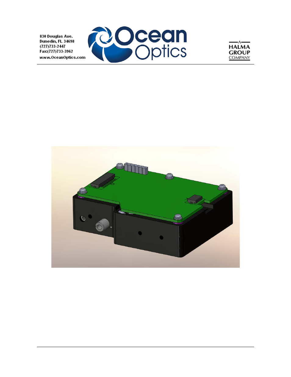 Ocean Optics EMBED2000+ User Manual | 12 pages