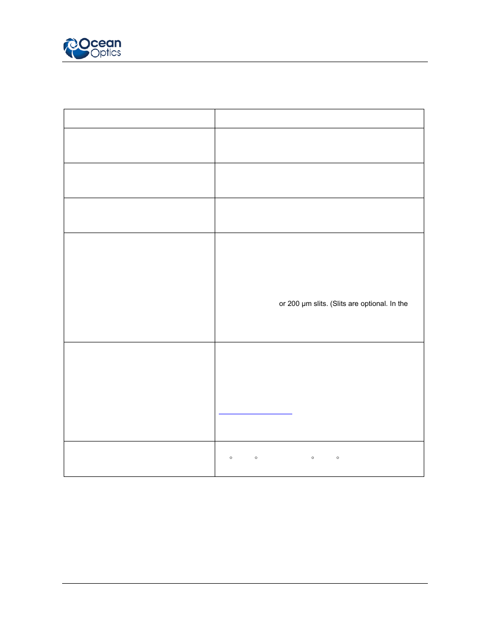 Specifications | Ocean Optics EMBED2000+ User Manual | Page 3 / 12